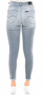 LEE spodnie GREY skinny SCARLETT HIGH W30 L33