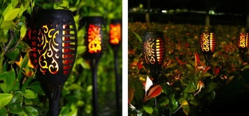 Солнечная лампа POCHODNIA с эффектом пламени 12 LED P-200