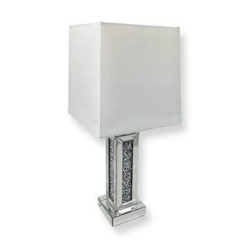 Lampa stołowa dekorowana glamour L-0584