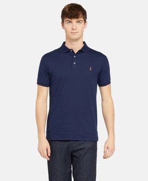 Koszulka polo z krótkim rękawem POLO RALPH LAUREN t-shirt granatowy r. M