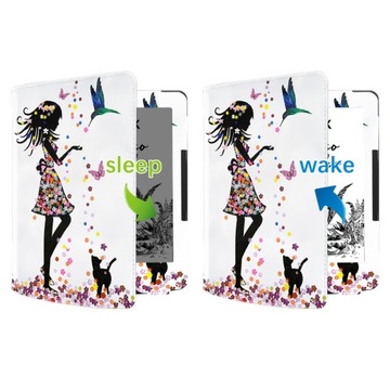 ETUI GRAFIKA + RYSIK do INKBOOK CALYPSO PLUS PRIME LUMOS / PANI WIOSNA