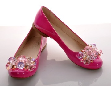 Балетки, кожа, КАМНИ, КРУГЛЫЕ, ДЕКОРА, БЕЖЕВАЯ ПУЛЯ41