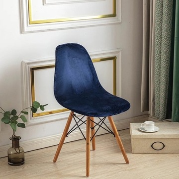 Чехол на скандинавский стул, NAVY NAVY VELVET