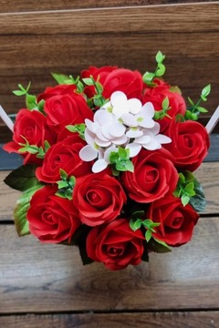 Букет подарочная корзина мыльные розы АРОМАТИЧЕСКИЙ ПОДАРОК ​​ДЛЯ ЖЕНЫ ТОППЕР ПИК