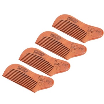 4шт деревянная расческа для волос предотвращает