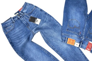 M.Sara niebieskie jeansy spodnie jeansowe boyfriend mom jeans life's XS 34