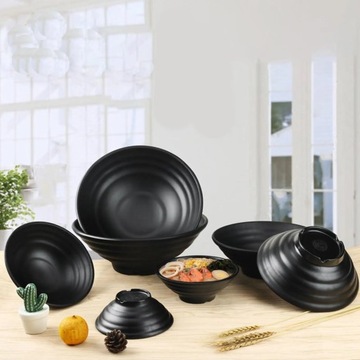 Vintage miska na makaron z dopasowaną łyżką i pałeczkami do Pho Soba Udon