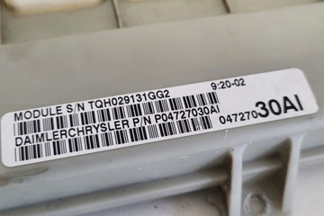 MODUL POHODĚ CHRYSLER VOYAGER IV (RG, RS) 04727030AI 2.5L DIESEL 105KW