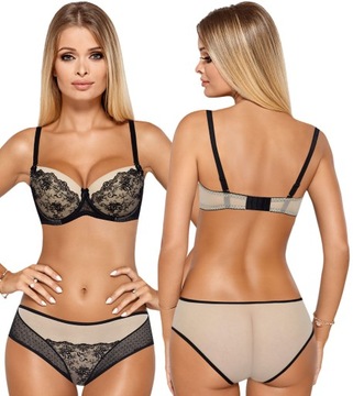 PARI IMI KOMPLET biustonosz push-up +figi *85C+XL*