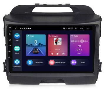 RADIO GPS ANDROID NAWIGACJA BT KIA SPORTAGE 2010-2015 CARPLAY 2GB 64GB