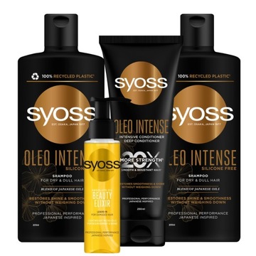 Syoss Oleo Intense Zestaw do Pielęgnacji Włosów Mix 4 szt.