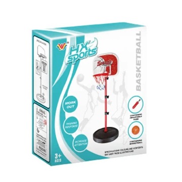Баскетбольный комплект ДЛЯ ДЕТЕЙ 80-145см НАСОС ДЛЯ МЯЧОВ ПОДСТАВКА