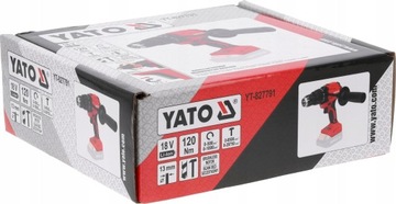 ДРЕЛЬ YATO, АККУМУЛЯТОРНАЯ, БЕСЩЕТОЧНАЯ УДАРНАЯ ОТВЕРТКА 18 В 120 НМ