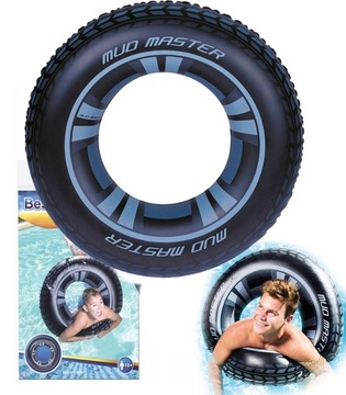 НАДУВНАЯ КОЛЕСНАЯ ШИНА ДЛЯ ПЛЯЖНОГО ПЛАВАНИЯ 119 СМ XXL BESTWAY 36016