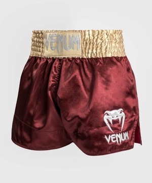 Классические шорты Venum Muay Thai бордовый/золотой/белый M