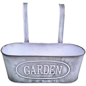 Цветочный горшок, подвесная крышка, металлический балконный ящик для цветов и трав.