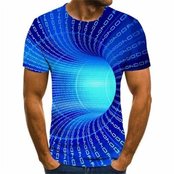 МУЖСКАЯ ФУТБОЛКА с 3D трещинным принтом