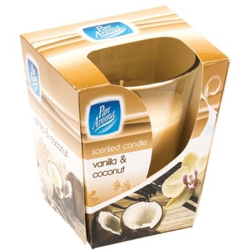 Świeczka Zapachowa w szkle VANILLIA I KOKOS 200g