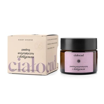Flagolie Ciałocud Peeling enzymatyczny do twarzy z kolagenem 50 ml