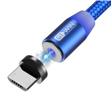 Kabel Ładowania Micro Usb 2 metry 2m Magnetyczny