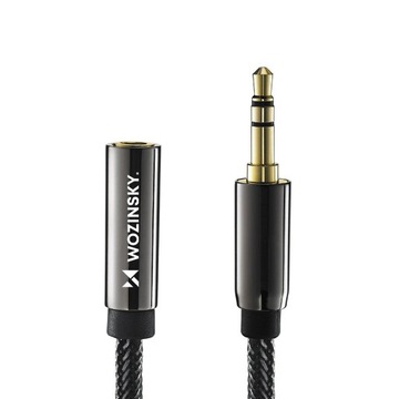 Удлинитель Wozinsky mini jack (гнездо-папа) AUX удлинитель 3 м черный
