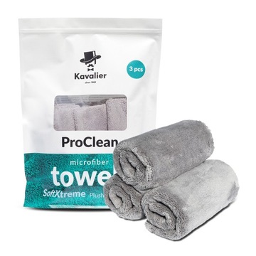 Uniwersalny ręcznik z mikrofibry do samochodu - 3 szt. 41 x 41cm - 600 g/m²