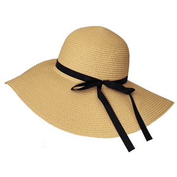 БОЛЬШАЯ ЖЕНСКАЯ ЛЕТНЯЯ ПЛЯЖНАЯ ШЛЯПА, ВОЛНИСТЫЕ ПОЛЯ, БАНТ, ЦВЕТА