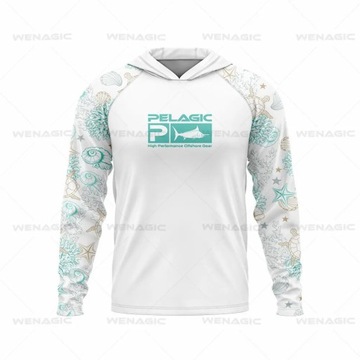 Футболка-худи с длинными рукавами.