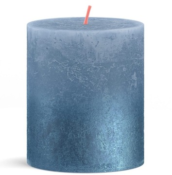 Świeca Rustic 80/68 SUNSET sky blue + blue