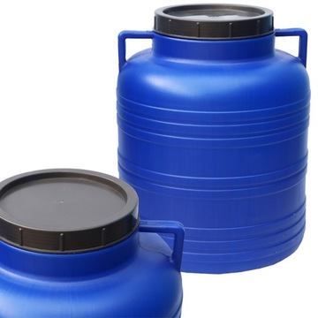 BECZKA PLASTIKOWA 60 L DO KISZENIA SZEROKI WLEW