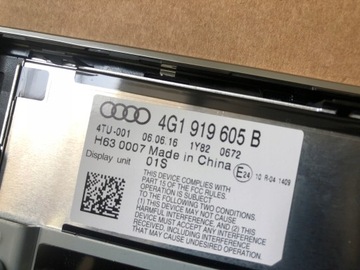 AUDI A6 A7 FACELIFT DISPLEJ LCD 4G1919605B