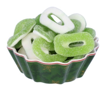 Haribo Sour Jelly Apple 150pcs 1,2 кг Apfelringe German de