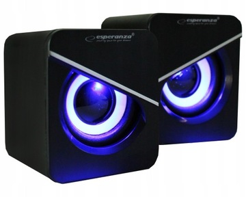 КОМПЛЕКТ ДИНАМИКОВ 2.1 ESPERANZA СВЕТОДИОДНОЙ ПОДСВЕТКОЙ