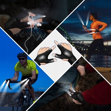 Светодиодный фонарик Рыболовные перчатки 2 шт + USB