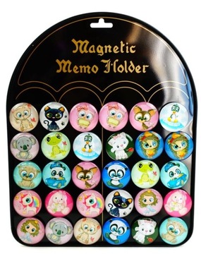 MAGNES SZKLANY NA LODÓWKĘ TABLICE MIX 3,5CM 1SZT