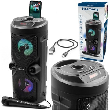 Głośnik BEZPRZEWODOWY BLUETOOTH v5.0 EDR KOLUMNA MP3 mSD USB FM KARAOKE