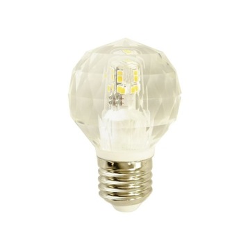 Żarówka LED kryształ E27 G45 4,3W kulka 4000K