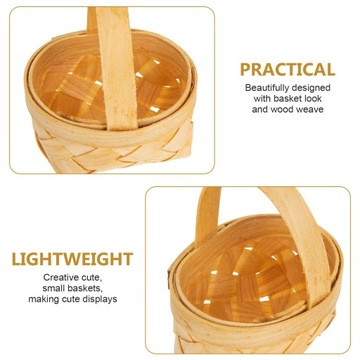 Мини-корзина для конфет плетеная цветочная корзина