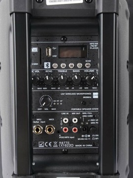 Активная колонка Аккумулятор PORT8UHF-BT-TWS 2 микрофонных чехла