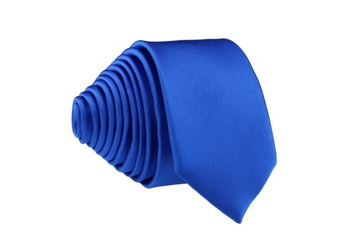 СИНИЙ УЗКИЙ НАБОР ГАЛСТУК + Квадратный КАРМАН ТРУБКИ