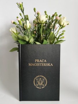 Oprawa pracy SAMA OKŁADKA różne kolory magisterska licencjacka różowa beżow