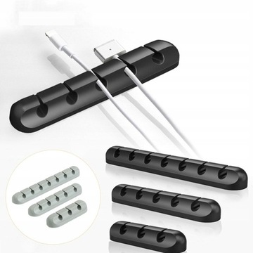 3Pcs Cable Clips, Cord Holder for Desk , Grey