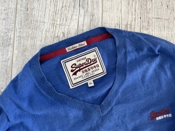 SUPERDRY z kaszmirem sweter męski XL 42