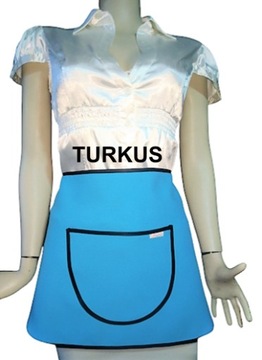 Fartuch Kuchenny DAMSKI Zapaska Kelnerska Prezent KOLORY czarny brąz szary