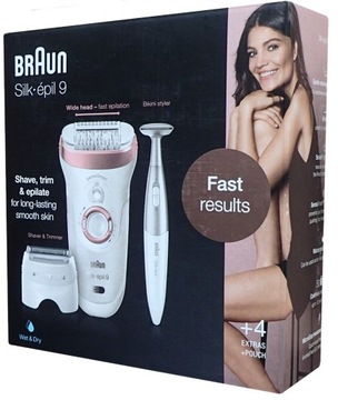 Depilator Golarka Damska Trymer do Bikini Twarzy Braun Silk-Epil SES 9-890