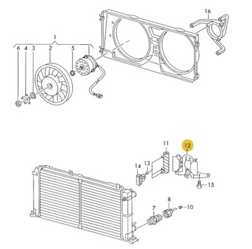 DRŽÁKY DRŽÁK REZISTORU KLIMATIZACE VW T4 FL ORIGINÁLNÍ 701971280