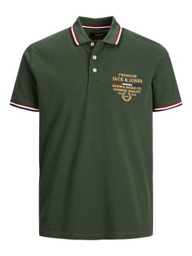 JACK&JONES Polo Zielony