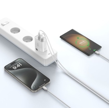 Uniwersalna ładowarka sieciowa Tech-Protect C20W 2x USB-C PD 20W QC3.0