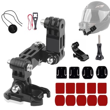 UCHWYT KAMERY DO KASKU ROWEROWEGO MOTOCYKLOWEGO GOPRO Z RAMIĘ REGULOWANY