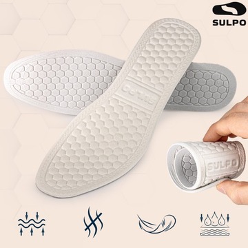 Противопотовые стельки для повседневной обуви, нежный массаж.